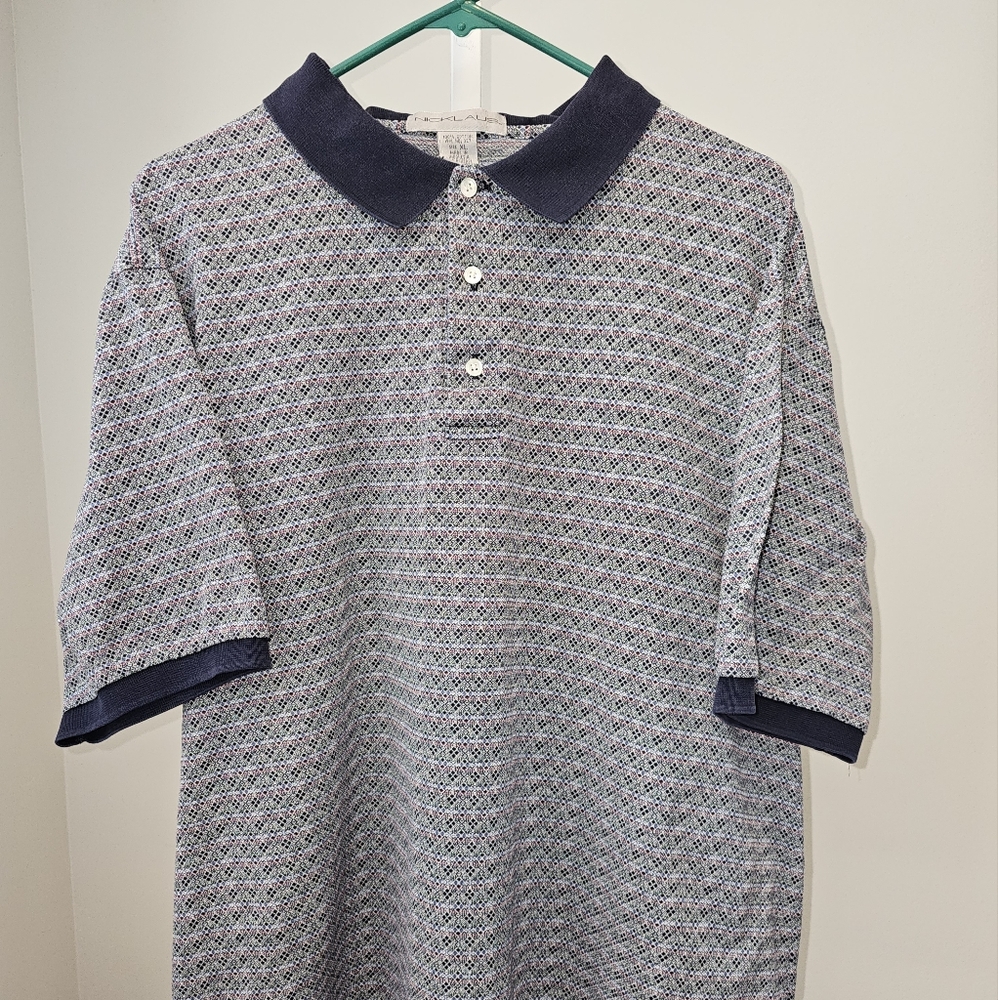 Jack Nicklaus golf shirt. Size XL 100% Cotton. Blue